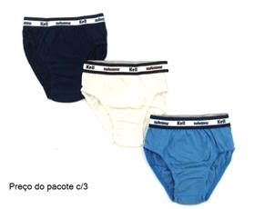 Cueca Kellkids Inf Alg C/elático Pers (c/3)