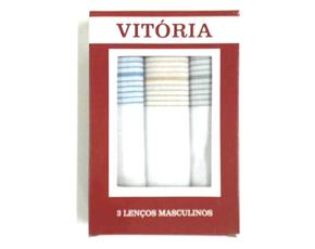 Lenço Vitória Masc Alg 28x28cm (cx C/3)