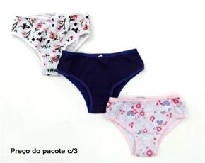 Calcinha Faber Inf Cotton Sortida (c/3)