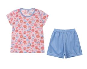 Pijama Jucatel Infantil Feminino Manga Curta Malha Pv Estampado Short