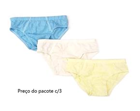 Cueca Bimbobello Inf Algodão Lisa (c/3)