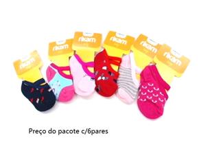 Meia Rikam Bebe Fem Alg Sapatilha (c/6)