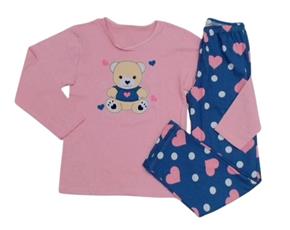 Pijama Jucatel Juvenil Feminino Manga Longa Malha