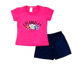 Conjunto Maindra Inf Fem M/c Cotton Short