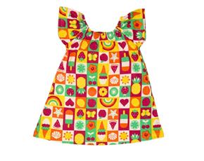 Vestido juv manga curta