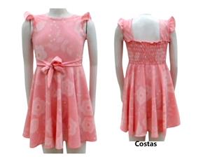 Vestido juv manga curta