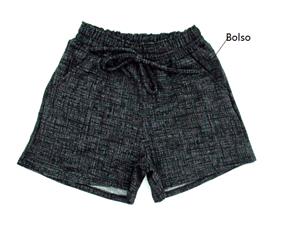 Short Exportline Ad Exg Fem Jacquard 2bolsos