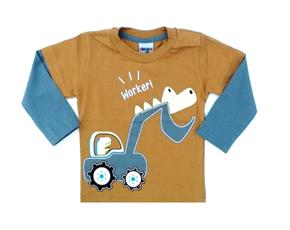 Camiseta Ninando Bebe Masc M/l Malha