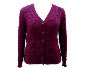 Cardigan Oliveira Ad Exg Fem Lã/acril 2bolsos