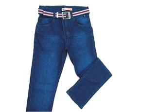 Calça juv jeans/tactel