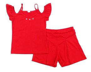 Conjunto Rose Juv Fem M/c Malha Canel Short