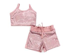 Conjunto Rose Inf Fem Alça Poli Paetê Short