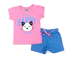 Conjunto Pimentinha P.passos Fem M/c Cotton Short
