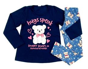 Conjunto Gabizinha Inf Fem M/l Cotton Legging