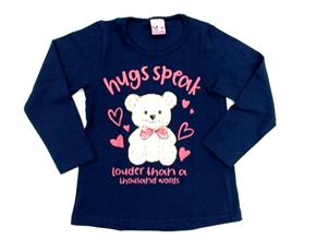 Blusa inf manga longa