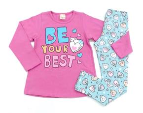 Conjunto Gabizinha Inf Fem M/l Cotton Legging