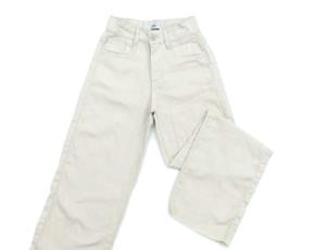 Calça Gilas Juv Fem Sarja Wide Leg