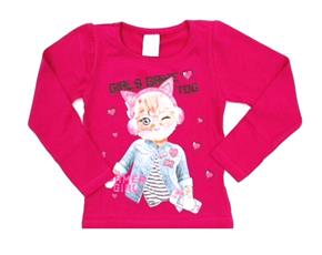 Blusa inf manga longa