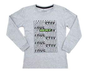 Camiseta juv manga longa