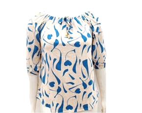Blusa Vestbem Ad Exg Fem Mga 3/4 Viscol Estamp