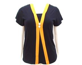 Blusa ad extrag manga curt