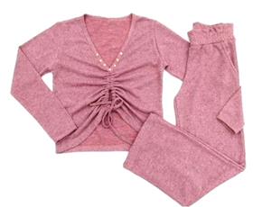 Conjunto juv manga longa