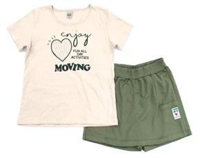 Conjunto juv manga curta