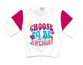 Blusa inf manga curta