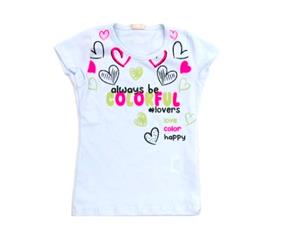 Blusa inf manga curta