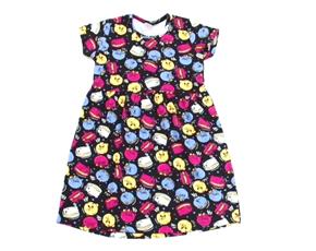 Vestido juv manga curta