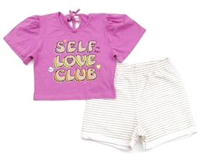 Conjunto juv manga curta