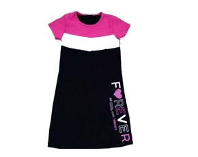 Vestido juv manga curta