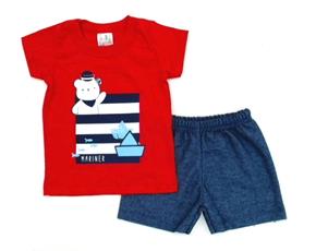 Conjunto masc manga curta