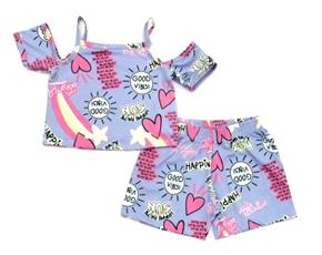 Conjunto inf manga curta