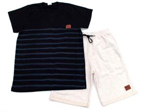 Conjunto juv manga curta