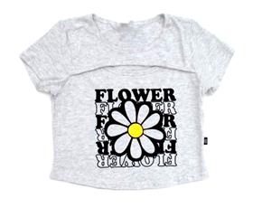 Blusa juv manga curta