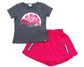 Conjunto juv manga curta