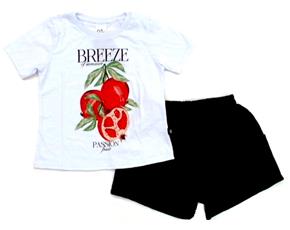 Conjunto juv manga curta