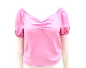 Blusa ad extrag manga curt