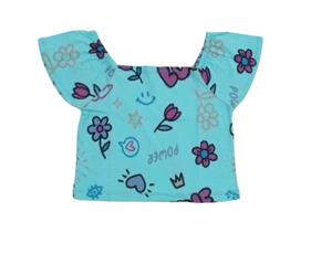 Blusa juv manga curta