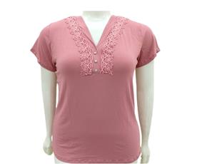 Blusa ad extrag manga curt