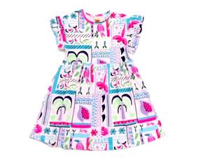 Vestido inf manga curta