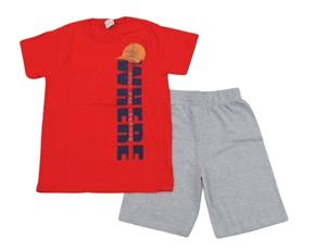 Conjunto juv manga curta