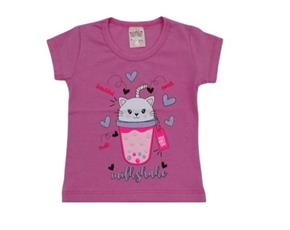 Blusa fem manga curta