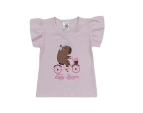 Blusa fem manga curta