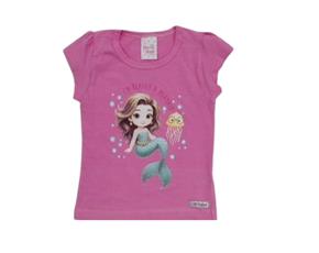 Blusa fem manga curta
