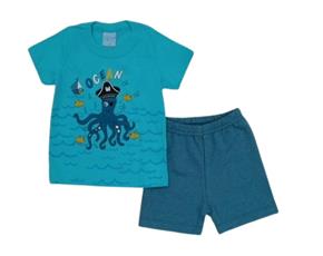 Conjunto masc manga curta