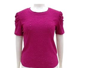 Blusa ad extrag manga curt