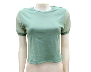 Blusa ad manga curta