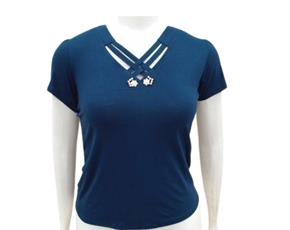 Blusa ad extrag manga curt